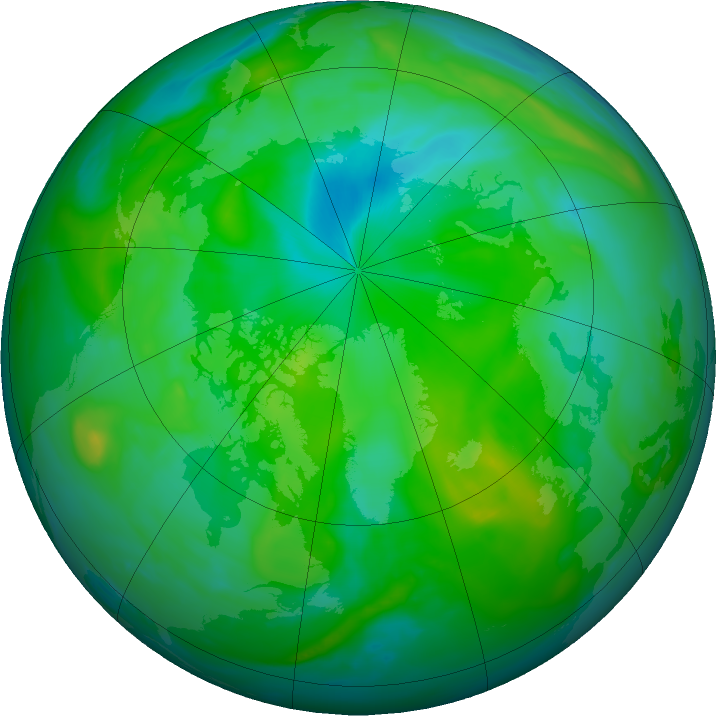 Arctic ozone map for 28 August 2024